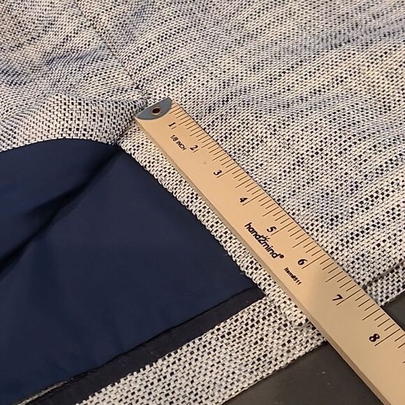 J.Crew  sz 8 navy & white  midi dress, fully lined - Picture 11 of 11